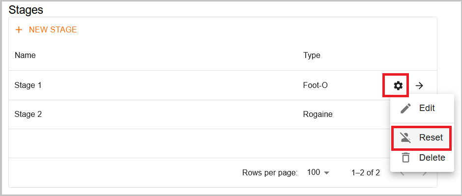 Reset button in web ui